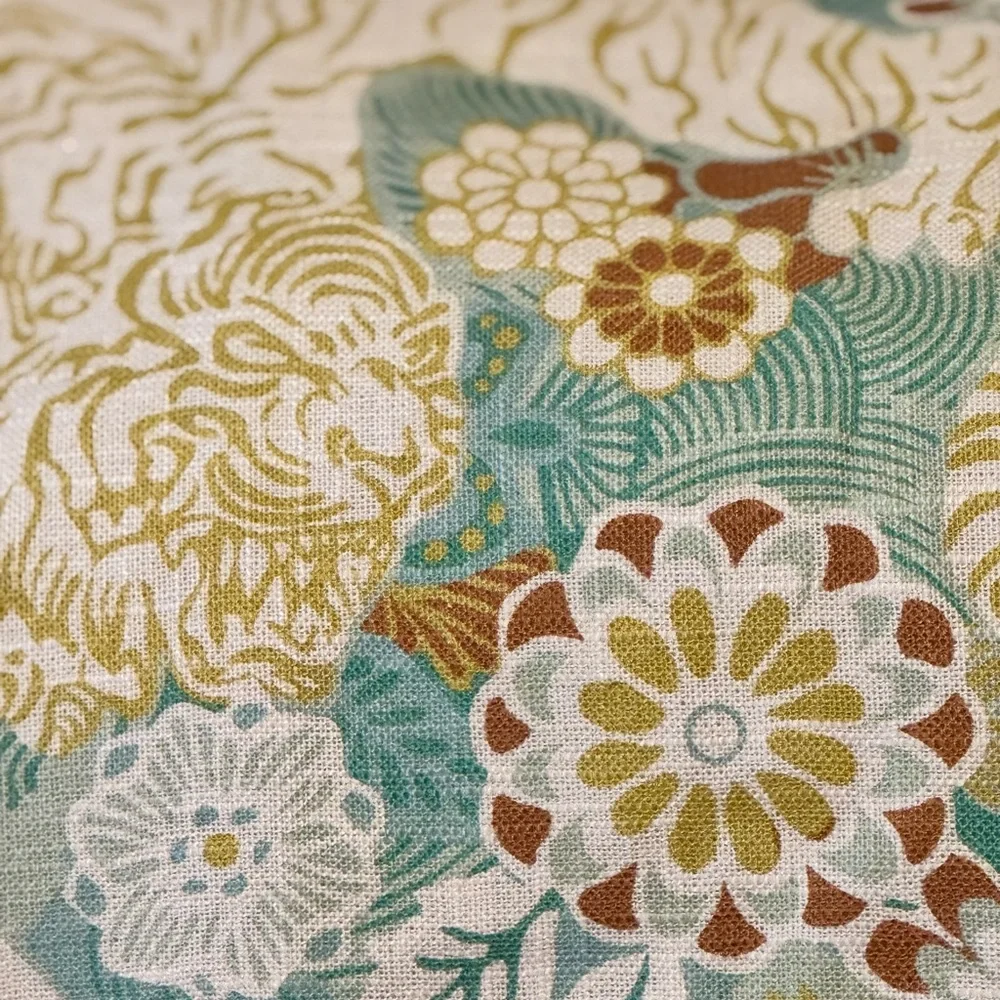 The Inside Linen Blackout Pistachio Siberian Tiger Curtain Panels 50x96in (2)